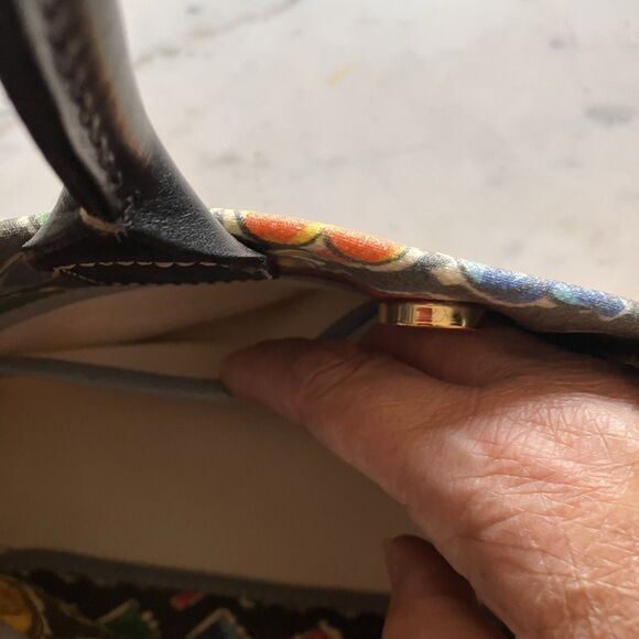 DOONEY & BOURKE Vintage Y2K Multicolored Logo Tassel Tote Handbag Purse Logo - Picture 15 of 16